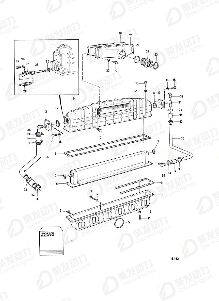 volvo penta Flange 4778372 Drawing volvo penta Flange 4778372 Drawing